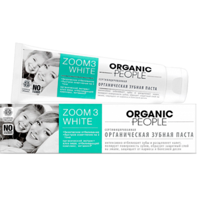Зубная паста "Zoom 3 white", Organic People, 100 мл - фото