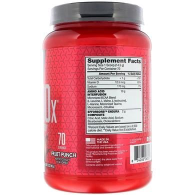 Аминокислотный комплекс, Amino X, Bsn, фруктовый пунш, 1,01 кг - фото