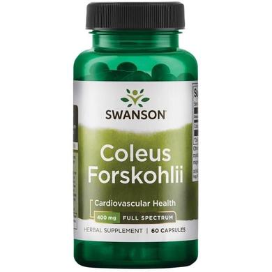 Форсколин, Coleus Forskohlii, Swanson, 400 мг, 60 капсул - фото