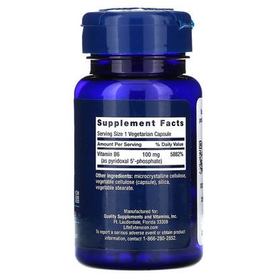 Витамин В6 (пиридоксаль 5'-фосфат), Pyridoxal 5'-Phosphate, Life Extension, 100 мг, 60 капсул - фото