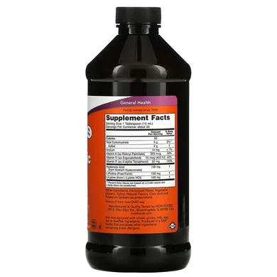 Гиалуроновая кислота жидкая, Hyaluronic Acid, Now Foods, 100 мг, 473 мл - фото