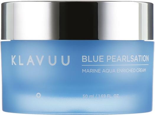 Крем зволожуючий з морським колагеном, Blue Pearlsation Marine Aqua Enriched Cream, Klavuu, 50 мл - фото