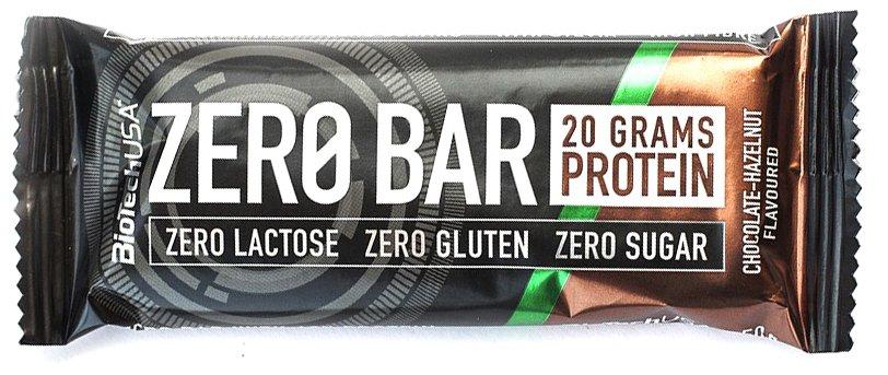 Батончик ZERO Bar, Chocolate-Hazelnut, BioTech USA, 50 г - фото