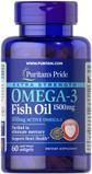 Омега-3 риб'ячий жир, Extra Strength Omega-3 Fish Oil, Puritan's Pride, 1500 мг, 60 гелевих капсул - фото
