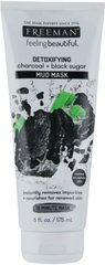 Маска грязьова для обличчя "Вугілля, Чорний цукор", Feeling Beautiful Charcoal & Black Sugar Mud Mask, Freeman, 175 мл - фото