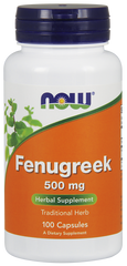 Пажитник, Fenugreek, Now Foods, 500 мг, 100 капсул - фото