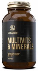 Мультивитамины и минералы, Multivits & Minerals, Grassberg, 90 капсул - фото