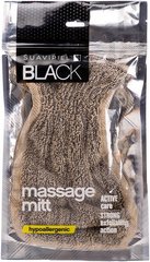 Мочалка-перчатка для душа, Black Massage Mitt, Suavipiel - фото