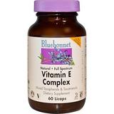 Вітамін Е комплекс, Vitamin E, Bluebonnet Nutrition, 60 капсул, фото