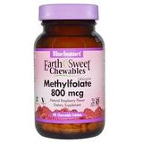 Фолиевая кислота, Methylfolate, Bluebonnet Nutrition, малина, 800 мкг, 90 таблеток, фото