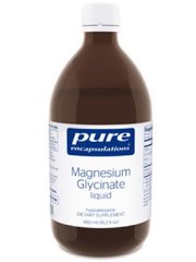 Глицинат магния (жидкость), Magnesium Glycinate, Pure Encapsulations, 480 мл - фото