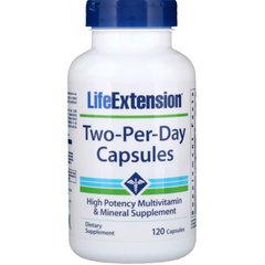 Мультивітаміни, Two-Per-Day, Life Extension, 120 капсул - фото