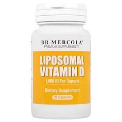 Витамин Д липосомальный, Liposomal Vitamin D, Dr. Mercola, 1000 МЕ, 30 капсул - фото