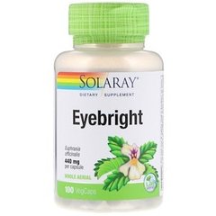 Очанка, Eyebright, Solaray, 440 мг, 100 капсул - фото
