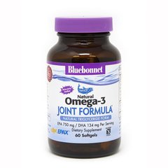 Омега-3 формула для суглобів, Joint Formula, Bluebonnet Nutrition, 60 желатинових капсул - фото