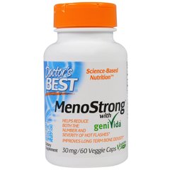 Комплекс для жіночого здоров'я, MenoStrong, Doctor's Best, 30 мг, 60 гелевих капсул - фото