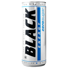 Энергетический напиток Black Zero Sugar, Black energy, без сахара, 250 мл - фото