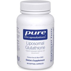 Липосомальный глютатион, Liposomal Glutathione, Pure Encapsulations, 60 капсул - фото