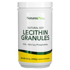 Лецитин із сої, Lecithin Granules, Nature's Plus, гранули, 340 г - фото