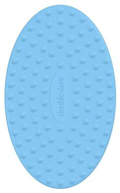 Силіконова масажна щітка, Double Dare, блакитна I.M. BUDDY - фото