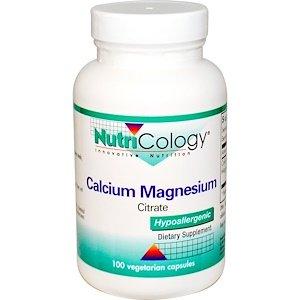 Цитрат кальция магния, Calcium Magnesium, Citrate, Nutricology, 100 капсул - фото