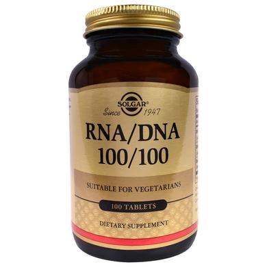 Нуклеїнові кислоти, RNA / DNA 100/100, Solgar, 100 таблеток - фото