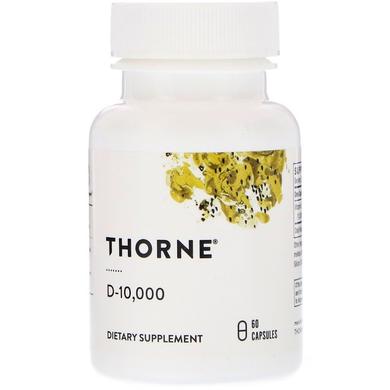 Вітамін D-10 000, Vitamin D, Thorne Research, 60 капсул - фото