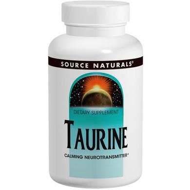 Таурин, Taurine, Source Naturals, 500 мг, 120 таблеток - фото