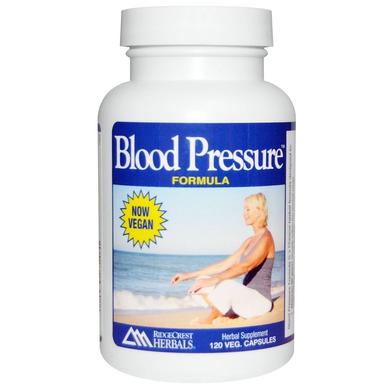 Підтримка кров'яного тиску, Blood Pressure, RidgeCrest Herbals, 120 вегетаріанських капсул - фото