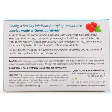 Смазка для фертильности, BabyDance Fertility Lubricant, Fairhaven Health, 6 шт по 3 г - фото