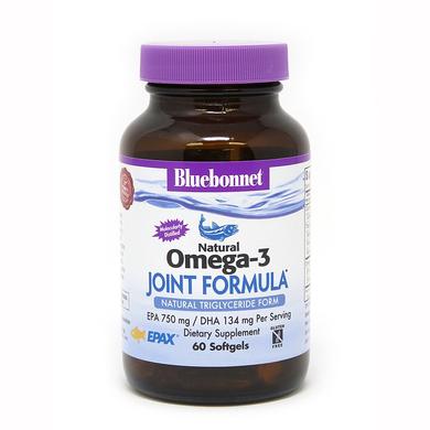 Омега-3 формула для суставов, Joint Formula, Bluebonnet Nutrition, 60 желатиновых капсул - фото