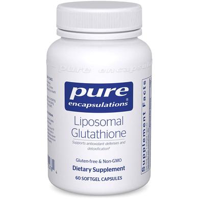 Ліпосомальний глютатион, Liposomal Glutathione, Pure Encapsulations, 60 капсул - фото