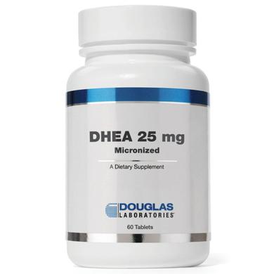 ДГЕА, мікронізований, DHEA, Douglas Laboratories, 25 мг, 60 таблеток - фото