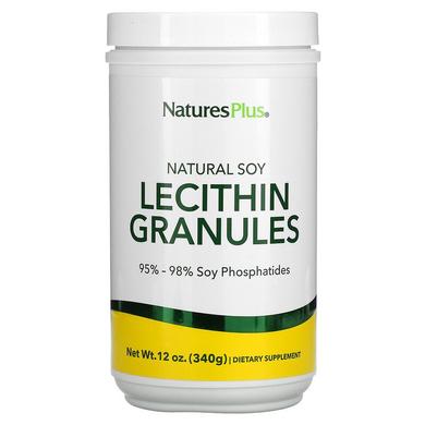 Лецитин із сої, Lecithin Granules, Nature's Plus, гранули, 340 г - фото