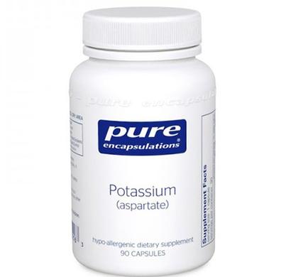 Калій (аспартат), Potassium (aspartate), Pure Encapsulations, 90 капсул - фото