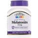 Мелатонин (вишня), Melatonin, 21st Century, 10 мг, 120 таблеток, фото – 1