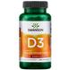 Вітамін Д3, Vitamin D3, Swanson, 2000 МО (50 мкг), 250 капсул, фото – 1
