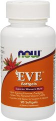Витамины для женщин, EVE Women's Multi, Now Foods, 90 желатиновых капсул - фото