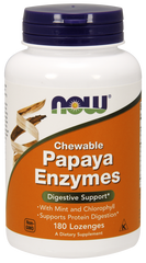 Пищеварительные ферменты папайи, Papaya Enzymes, Now Foods, 180 леденцов - фото
