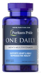 Мультивитамины для мужчин, Men's Multivitamin, Puritan's Pride, 1 в день, 100 капсул - фото