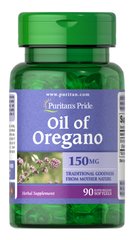 Масло орегано, Oil of Oregano, Puritan's Pride, 150 мг, 90 капсул - фото