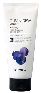 Пінка для вмивання, чорниця, Clean Dew Foam Cleanser Blueberry, Tony Moly, 180 мл - фото