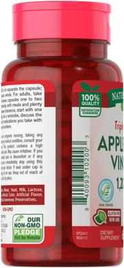 Яблучний оцет, Apple Cider Vinegar, Nature's Truth, 1200 мг, 60 капсул - фото