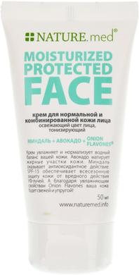 Крем для комбинированной и нормальной кожи лица "Защитное увлажнение", Nature.med, 50 мл - фото
