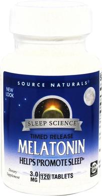 Мелатонин 3 мг, Source Naturals, 120 таблеток - фото