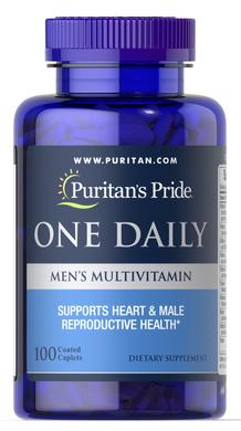 Вітаміни для чоловіків Men's Multivitamin, Puritan's Pride, 1 в день, 100 капсул - фото