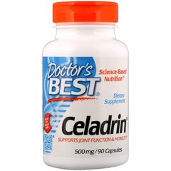 Целадрин, Celadrin, Doctor's Best, 500 мг, 90 капсул - фото