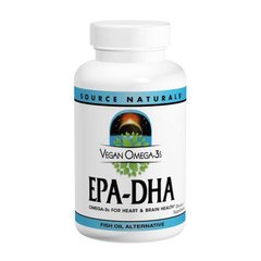Омега-3, Omega-3S EPA-DHA, Source Naturals, для веганов, 300 мг, 60 капсул - фото