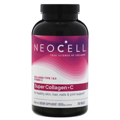 Neocell, Super Collagen + C, добавка с коллагеном и витамином C, 360 таблеток (NEL-13016) - фото