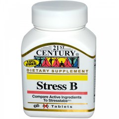 Стрес, Stress B, 21st Century, 66 таблеток - фото